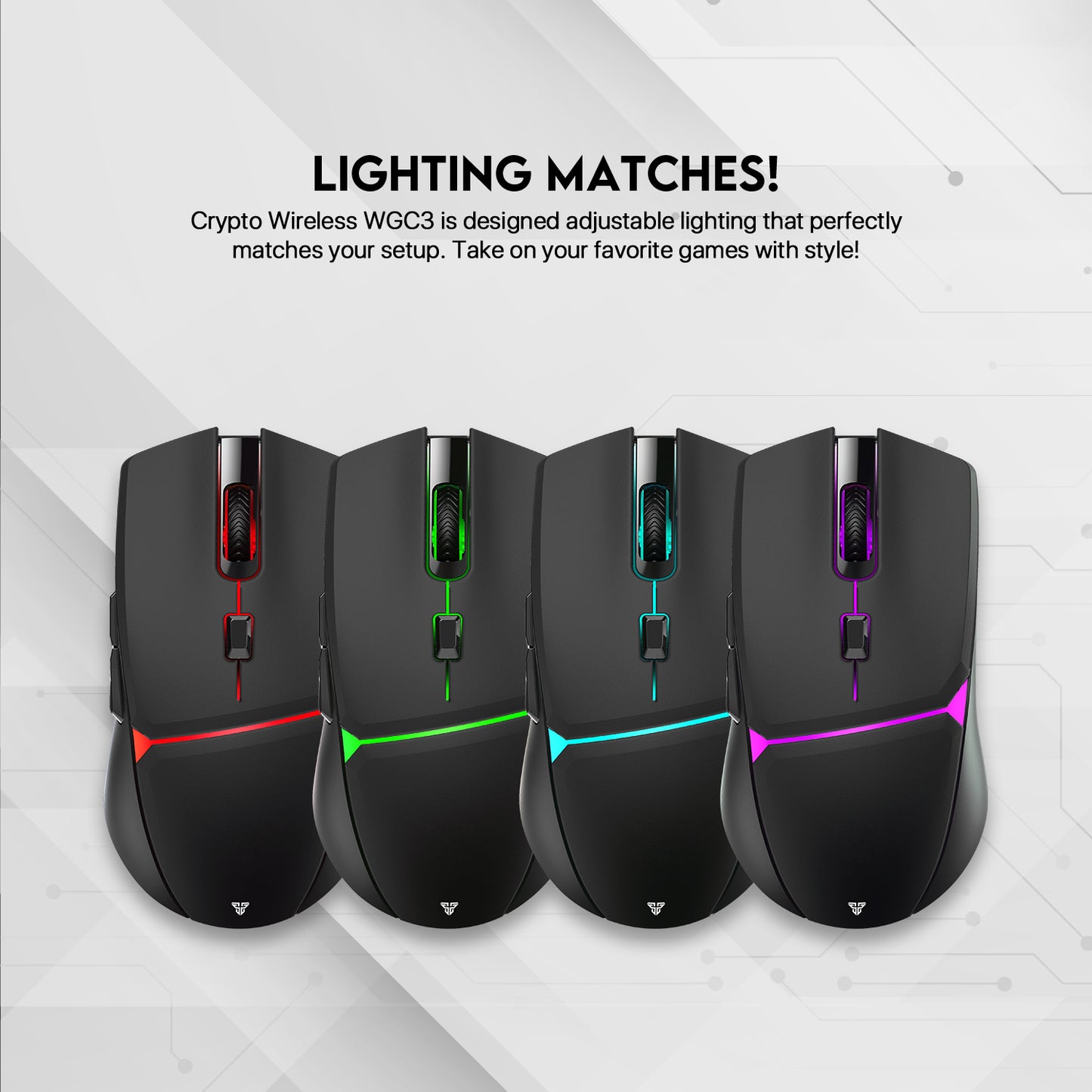 Fantech WGC3 CRYPTO Wireless Precision Mouse