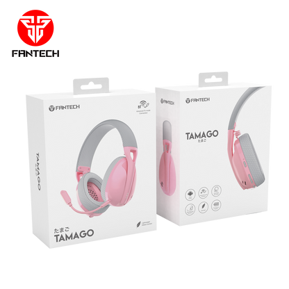 Audífonos FANTECH WHG01 TAMAGO Wireless Gaming Headset with 18H Battery & Triple Connection