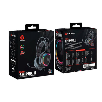 Audífonos FANTECH HG16 SNIPER II RGB USB 7.1 Virtual Headset