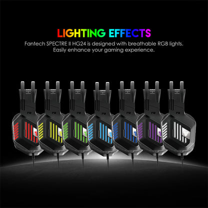 Audífonos FANTECH HG24 RGB 7.1 Surround Headset with Noise Cancelling