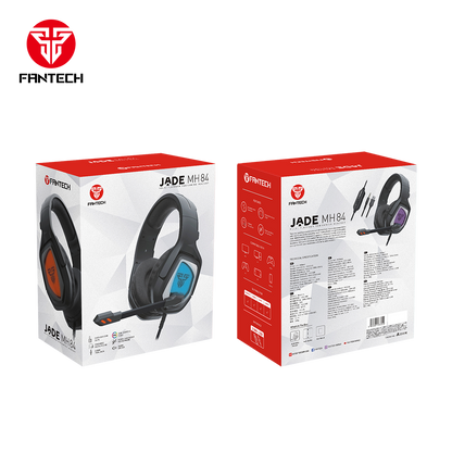 Audífonos FANTECH MH84 JADE RGB 7.1 Gaming Headset with Retractable Mic & Noise Cancelling