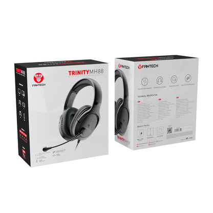 Audífonos FANTECH MH88 TRINITY Multiplatform Gaming Headset with Retractable Mic & Volume Control