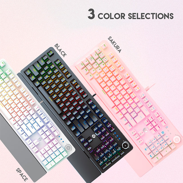 Teclado FANTECH MAXPOWER MK853 Mechanical Keyboard with Red Switch & RGB Backlighting