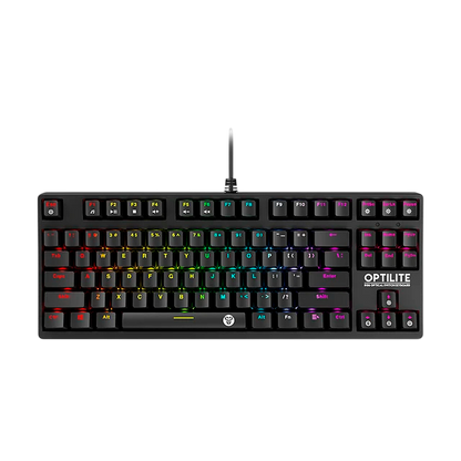 Teclado FANTECH MK872 OPTILITE RGB Optical Mechanical Keyboard Tournament Edition - Hotswappable Blue Switch / USA