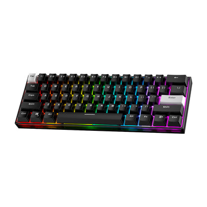 Teclado FANTECH MK857 MAXFIT 61 Wireless RGB Mechanical Keyboard with Blue Switch & Bluetooth Blue Switch / USA