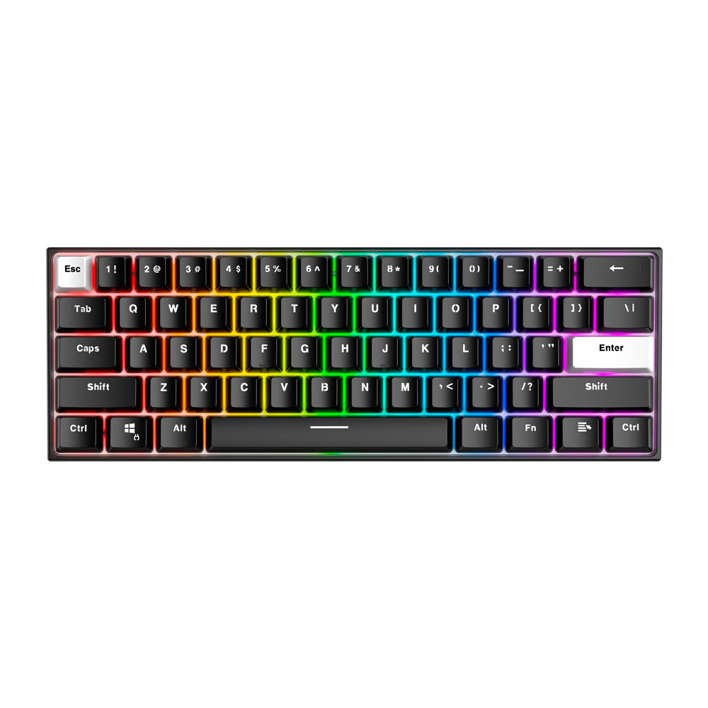 Teclado FANTECH MK857 MAXFIT 61 Wireless RGB Mechanical Keyboard with Blue Switch & Bluetooth Blue Switch / USA