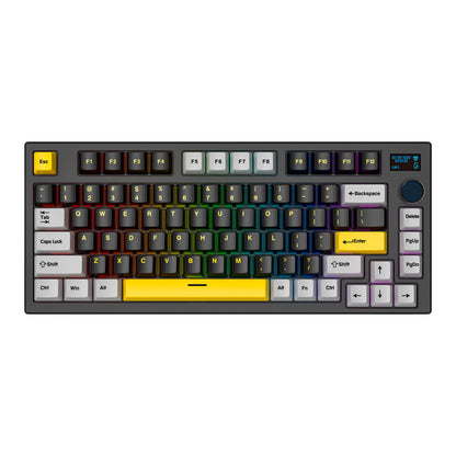 Teclado FANTECH MK910 MAXFIT81 VIBE Grand Cobalt - Hotswappable Mechanical Keyboard with OLED and Milky Red Switches / USA