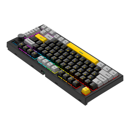 Teclado FANTECH MK910 MAXFIT81 VIBE Grand Cobalt - Hotswappable Mechanical Keyboard with OLED and Milky Red Switches / USA