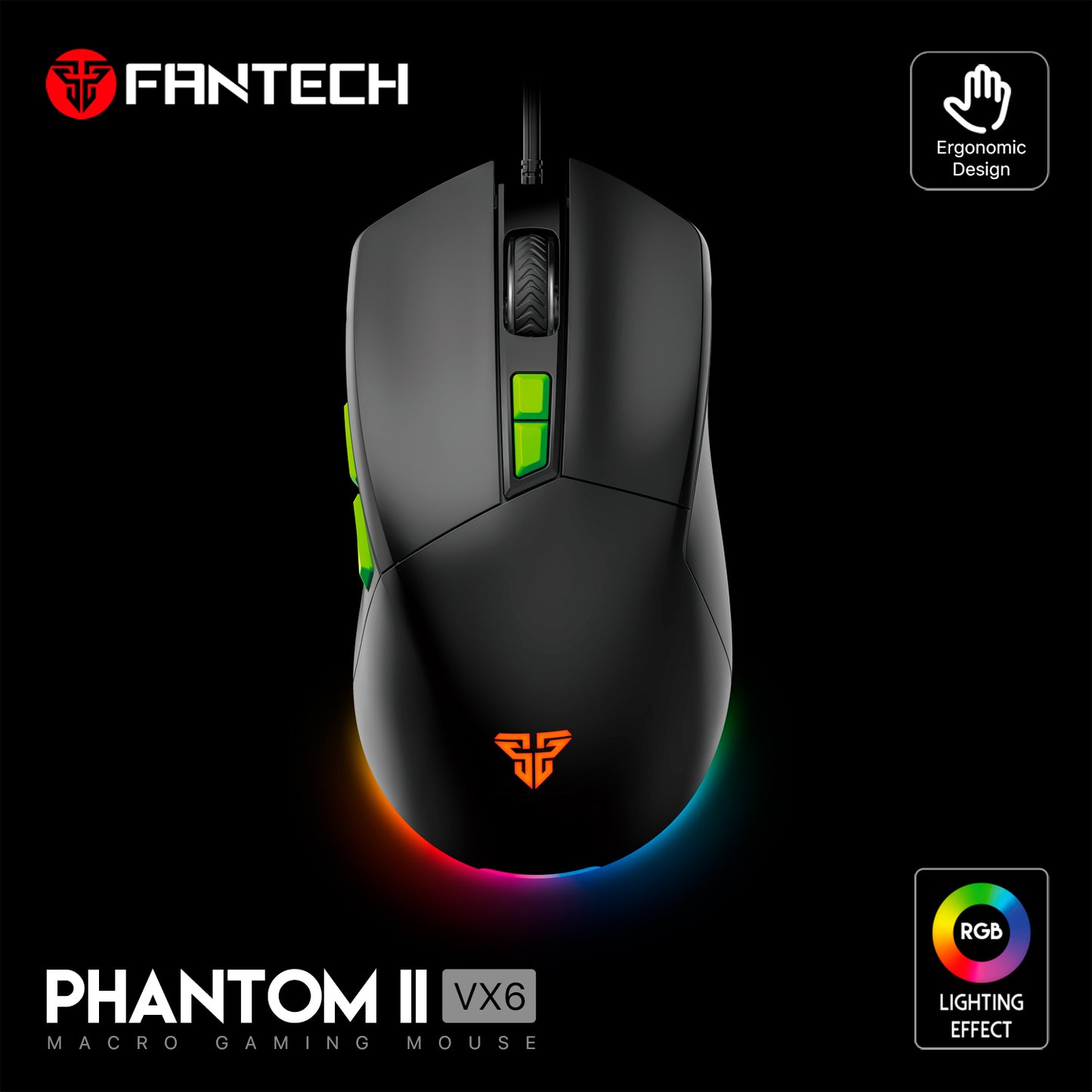 Fantech Phantom II VX6 RGB Precision Mouse