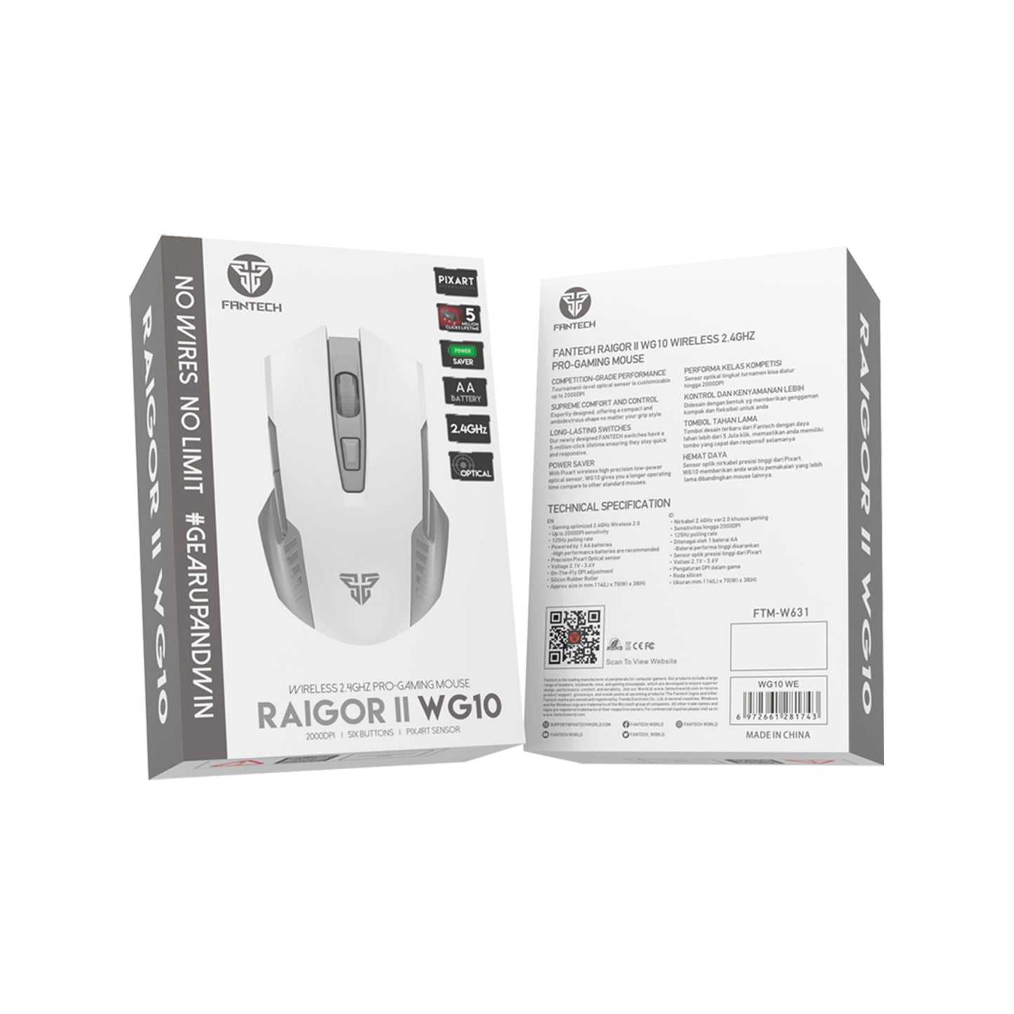 Fantech RAIGOR WG10 Wireless Precision Mouse
