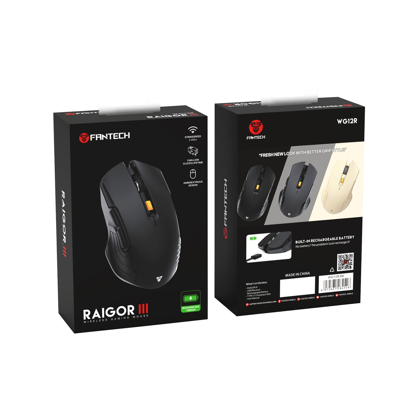 Fantech RAIGOR III WG12R Wireless Precisión Mouse