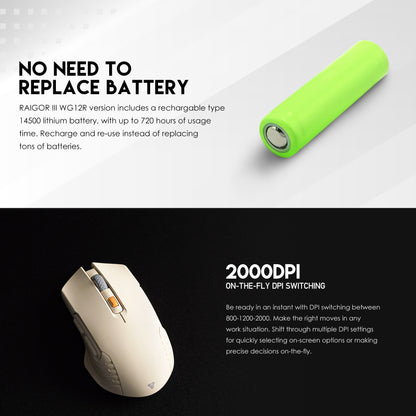 Fantech RAIGOR III WG12R Wireless Precisión Mouse