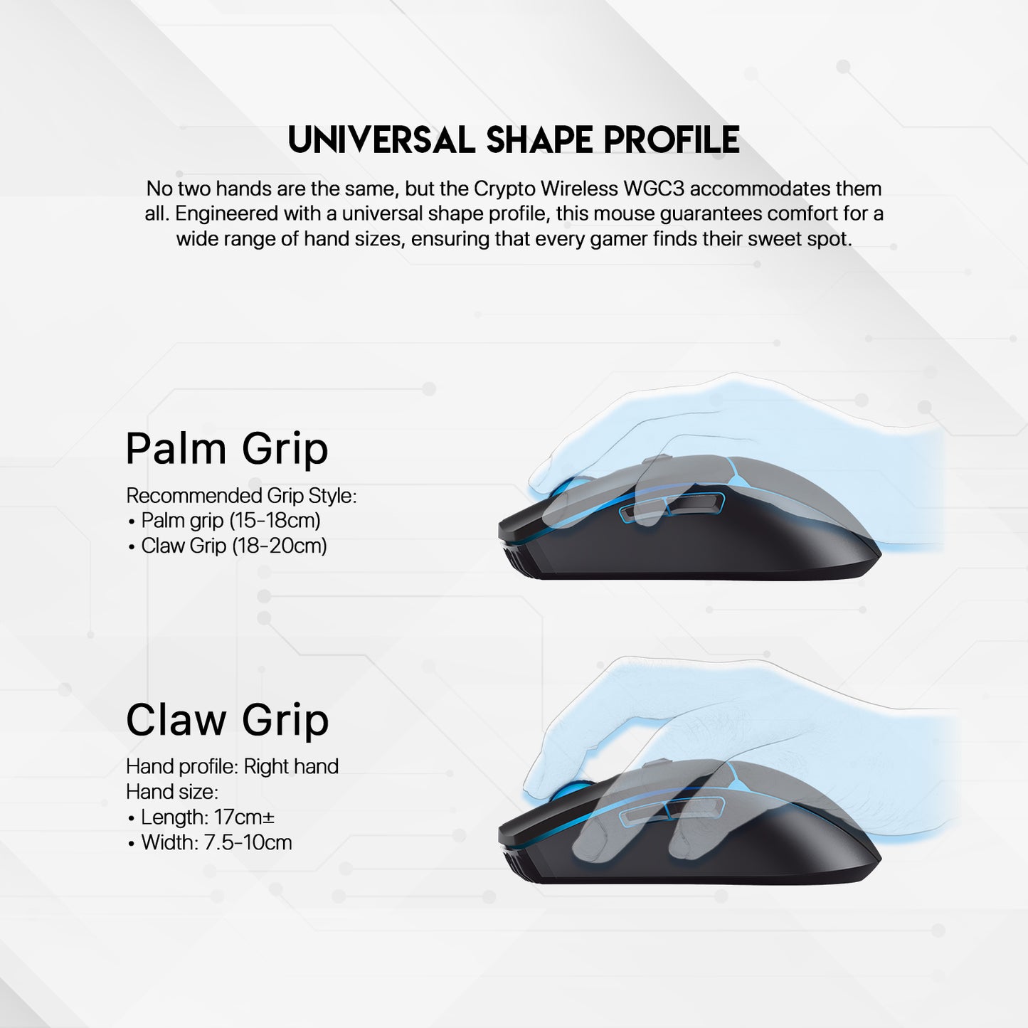 Fantech WGC3 CRYPTO Wireless Precision Mouse