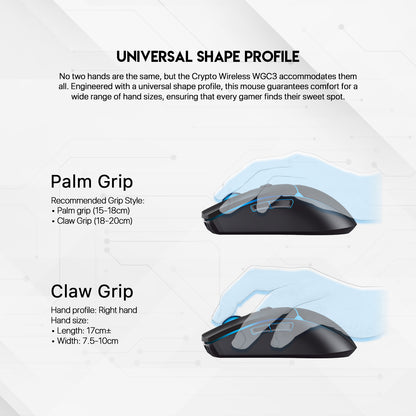 Fantech WGC3 CRYPTO Wireless Precision Mouse