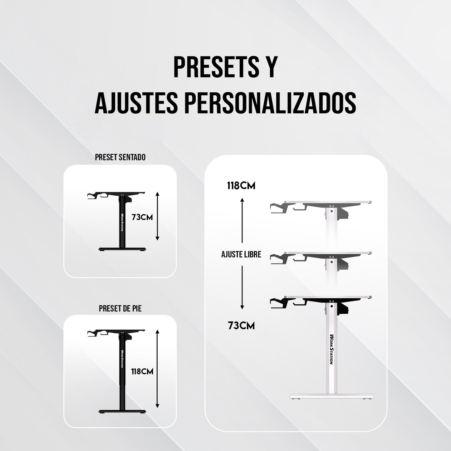 WorkStation WS311 Pro Elevación Desk Escritorio