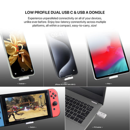 Audífonos FANTECH Studio Pro WHG03 Wireless Gaming Headset with 7.1 Surround Sound & 40 Hour Battery